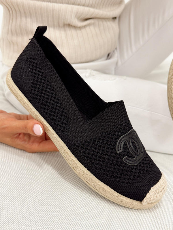 Ženske cipele - espadrile G322 - CRNA