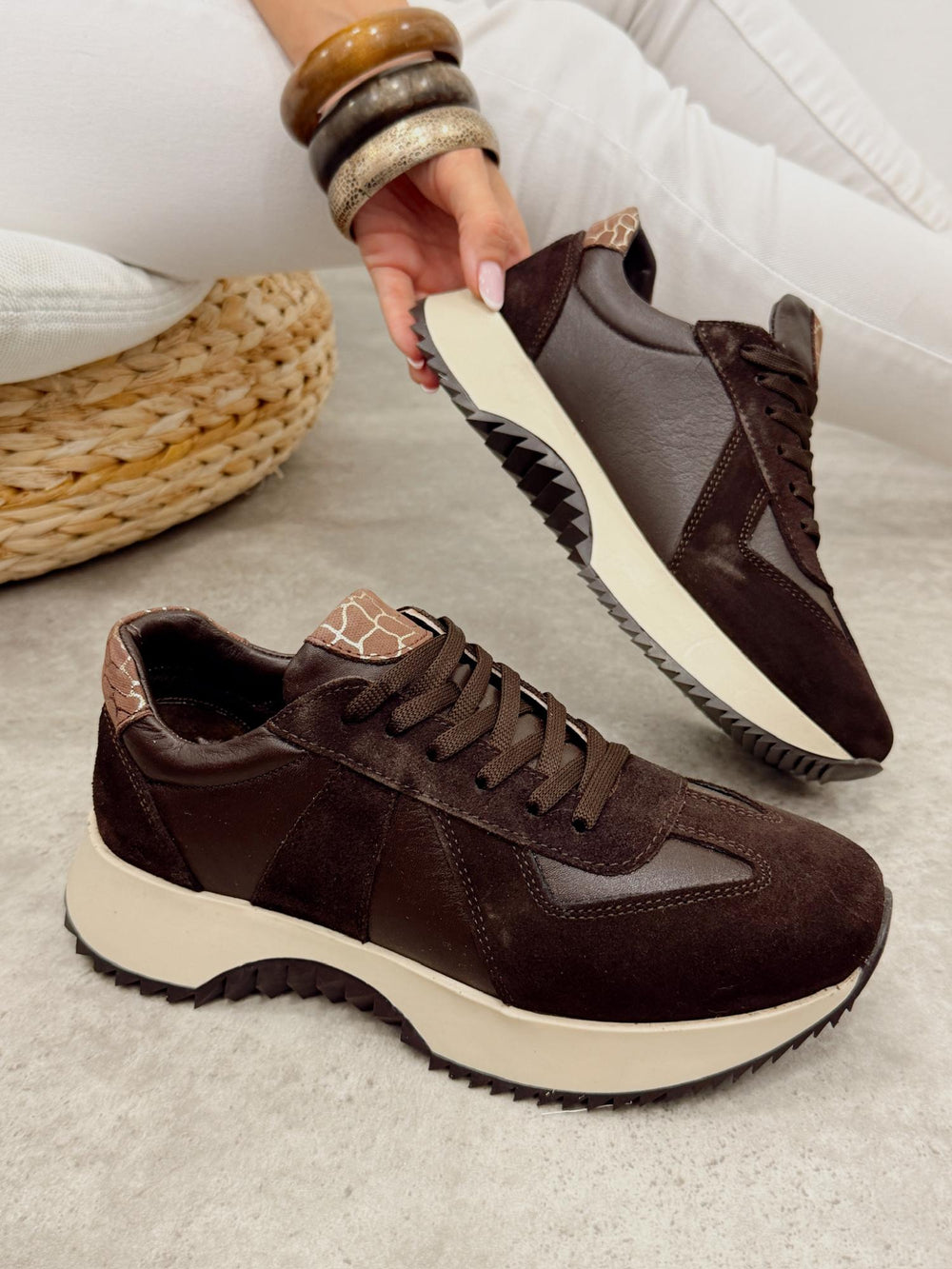 Kožne patike G454 - ATO SHOES - SMEĐA