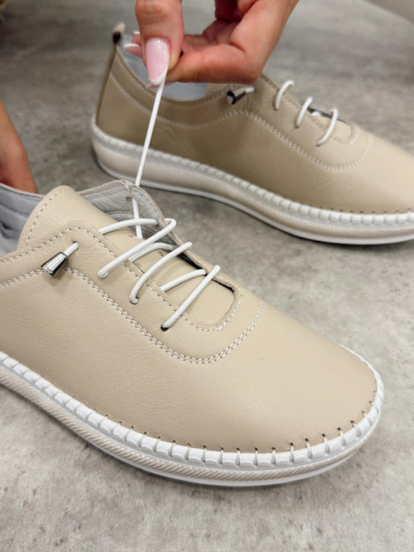 Kožne patike G450 - ATO SHOES - BEŽ