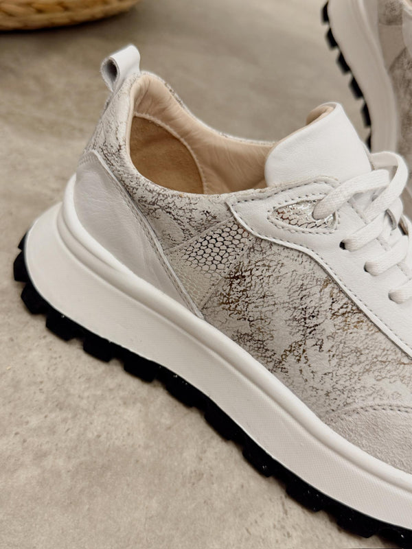 Kožne patike G457 - ATO SHOES - BELA