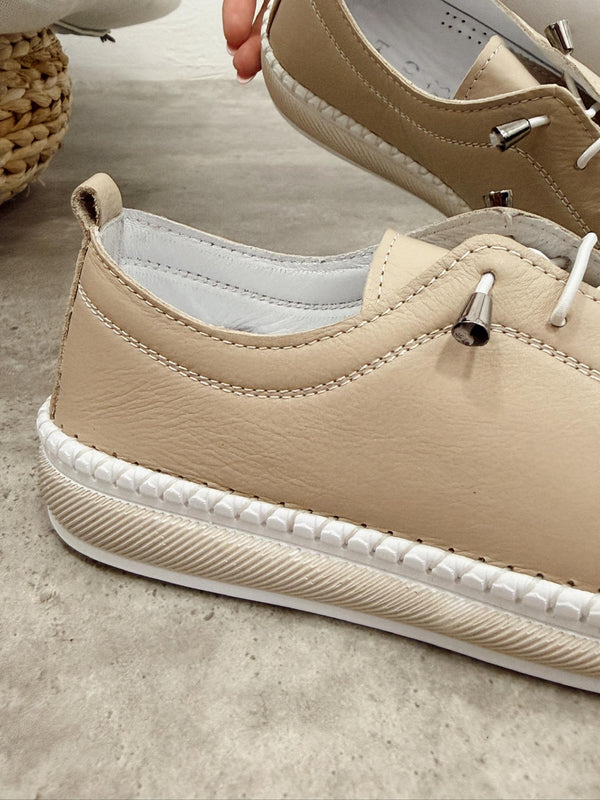 Kožne patike G450 - ATO SHOES - BEŽ