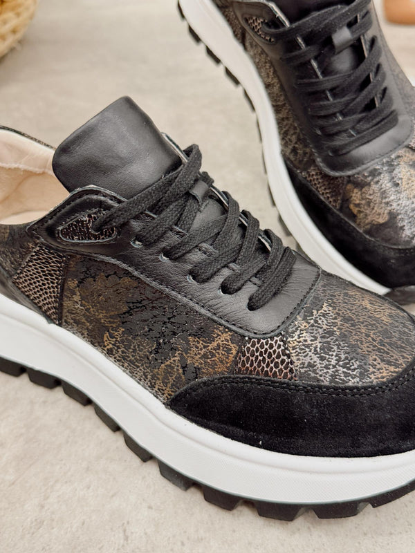 Kožne patike G457 - ATO SHOES - CRNA