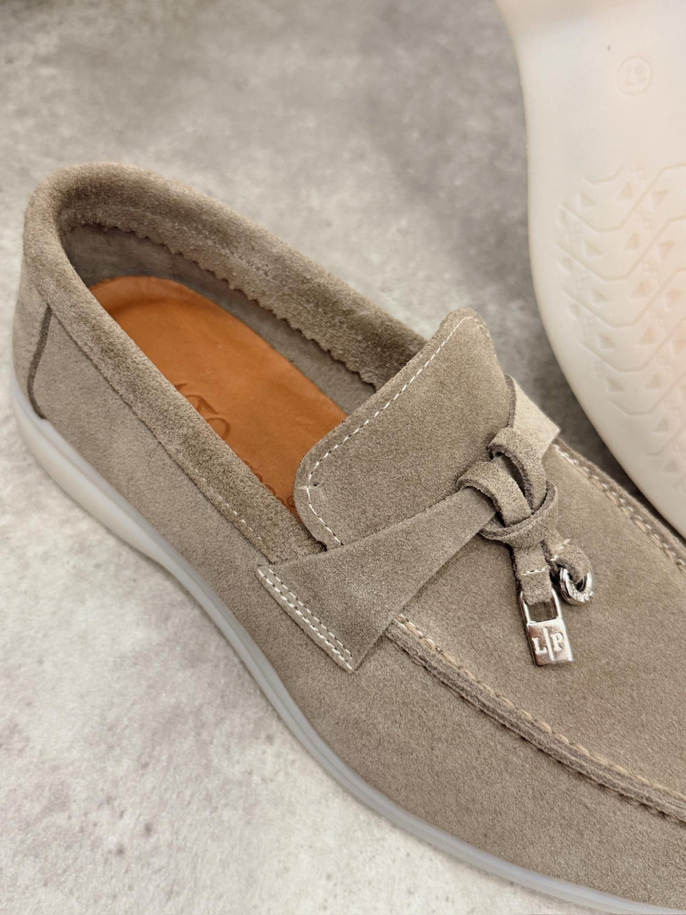 Kožne cipele - mokasine G459 - ATO SHOES - BEŽ