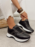Kožne patike G456 - ATO SHOES - CRNA