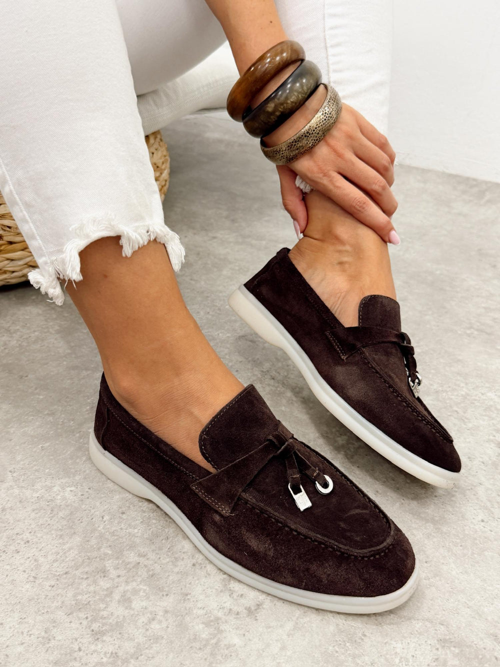 Kožne cipele - mokasine G459 - ATO SHOES - SMEĐA