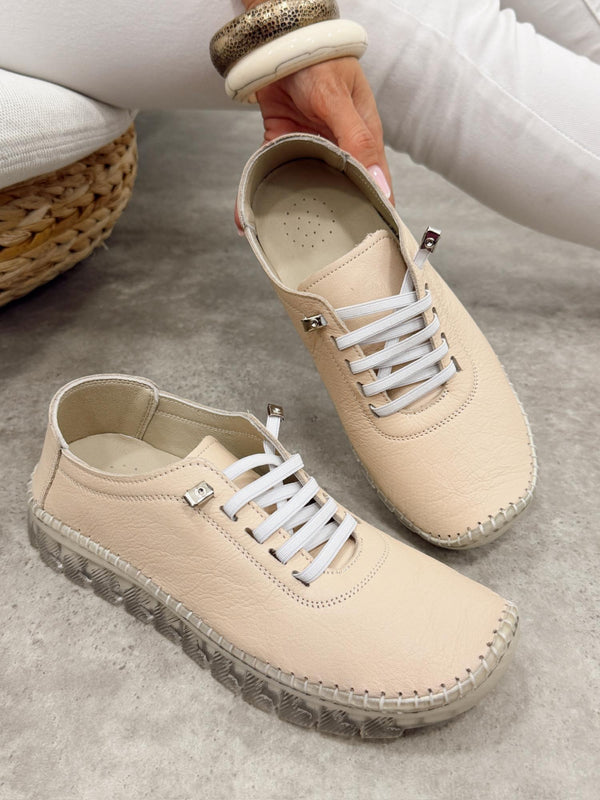 Kožne patike G451 - ATO SHOES - BEŽ