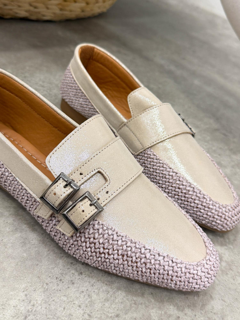 Kožne cipele - mokasine G417 - LOVE BALLERINS - BEŽ