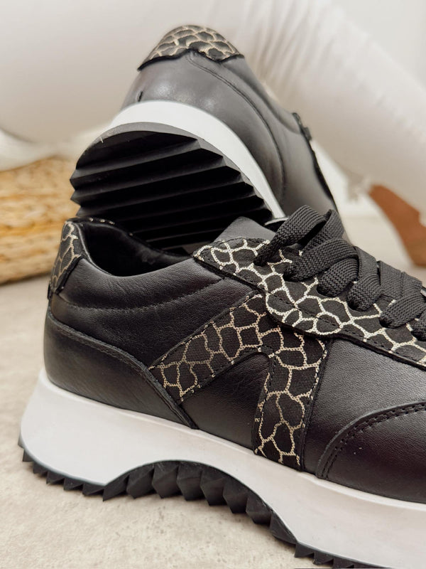 Kožne patike G456 - ATO SHOES - CRNA