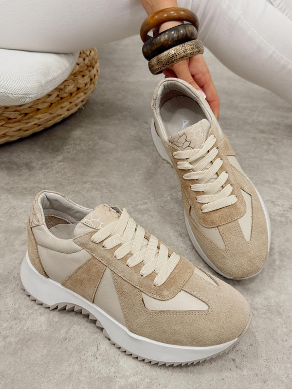 Kožne patike G454 - ATO SHOES - BEŽ