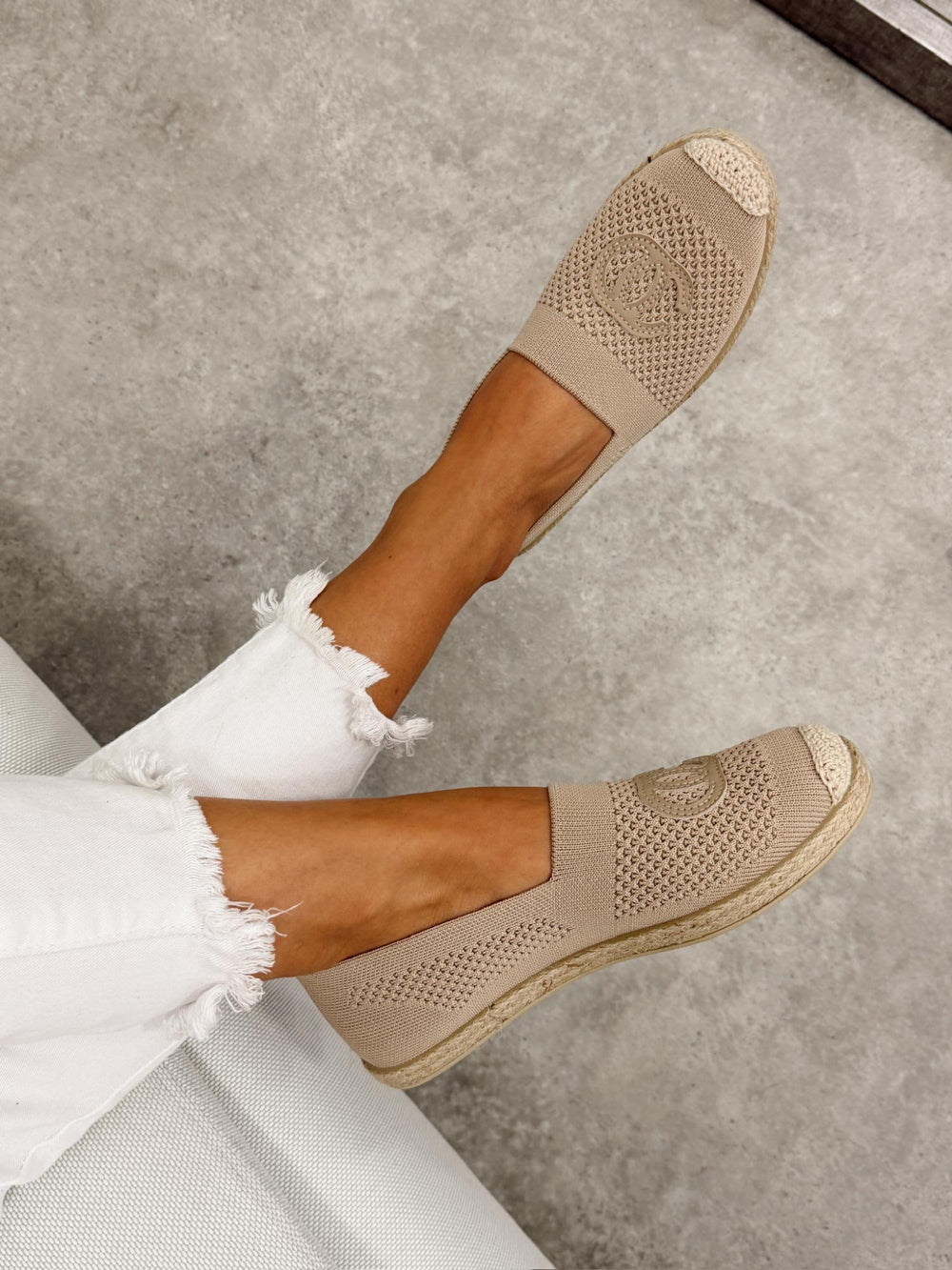 Ženske cipele - espadrile G322 - TAMNO BEŽ
