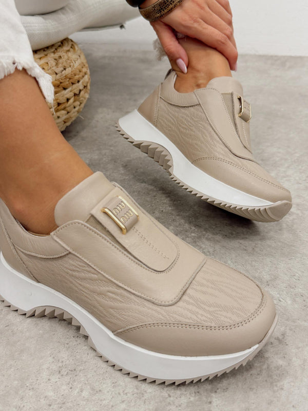 Kožne patike G455 - ATO SHOES - BEŽ