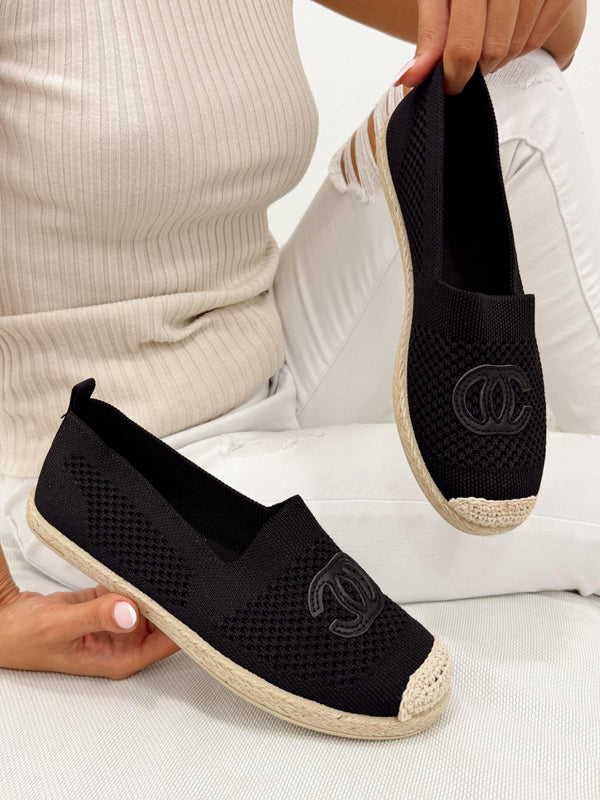 Ženske cipele - espadrile G322 - CRNA