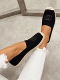 Ženske cipele - espadrile G322 - CRNA