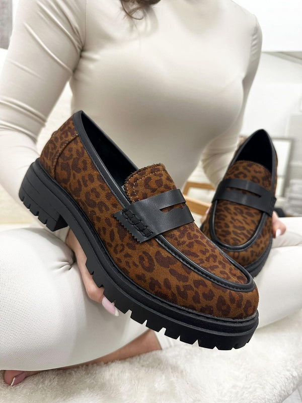 Ženske cipele - mokasine G017 - LEOPARD