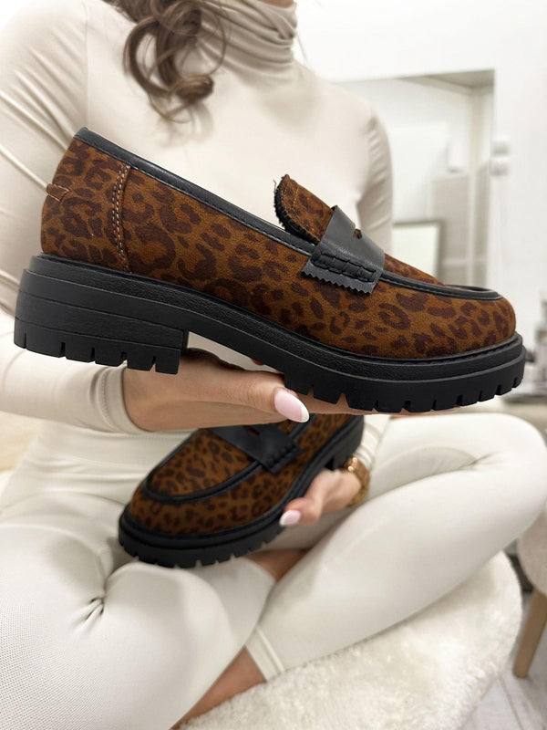 Ženske cipele - mokasine G017 - LEOPARD