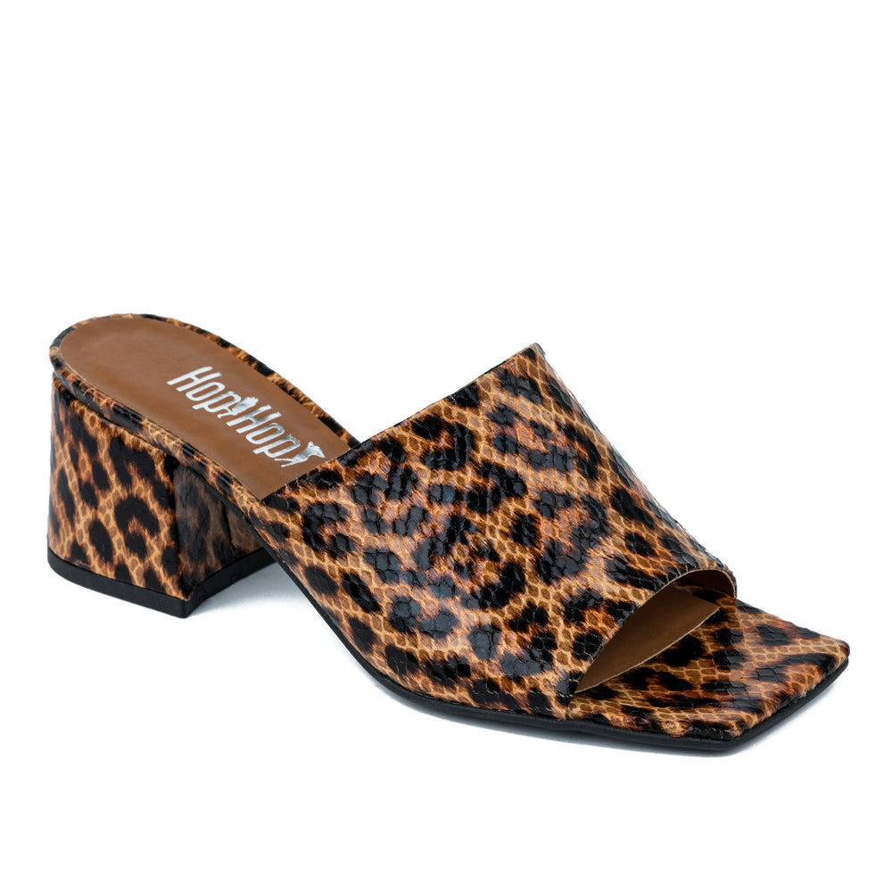 LEOPARD PAPUČE NA DEBLJU ŠTIKLU