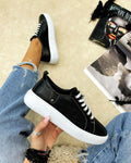 Kožne espadrile A321 - CRNA