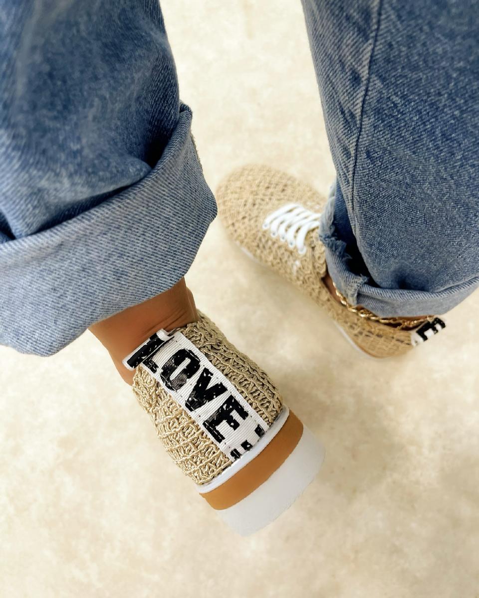 Ženske ravne cipele A402 - BEŽ