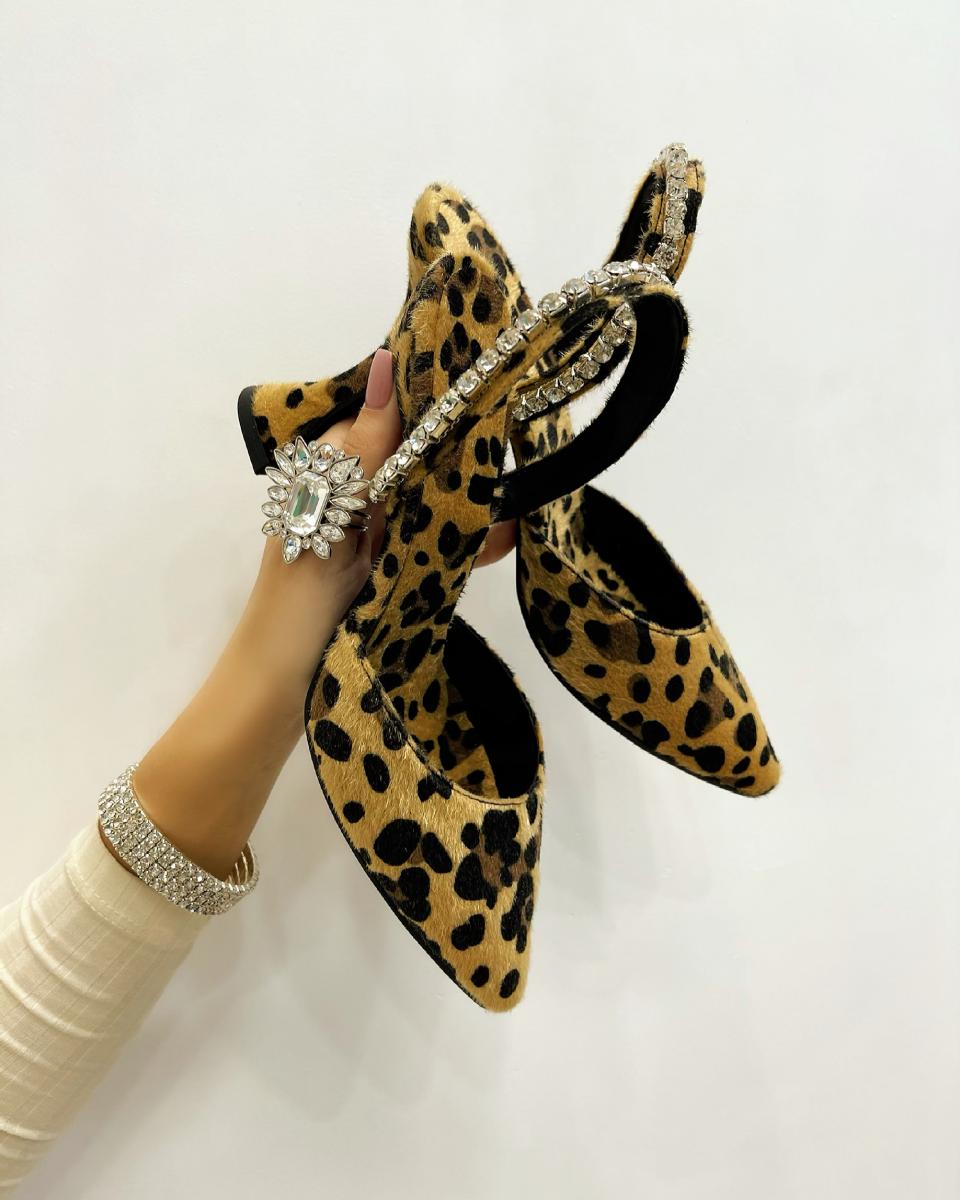 Ženske sandale A461 - LEOPARD