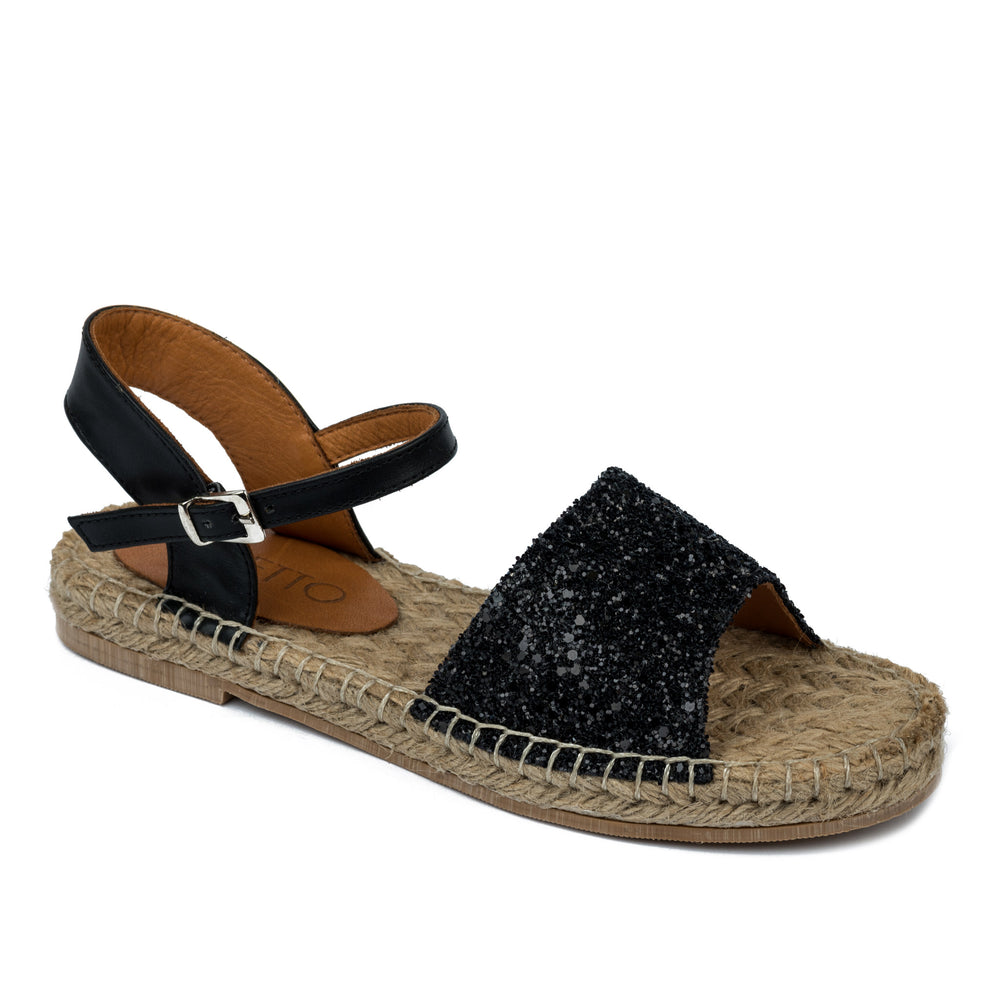 Ženske espadrile A487 - CRNA