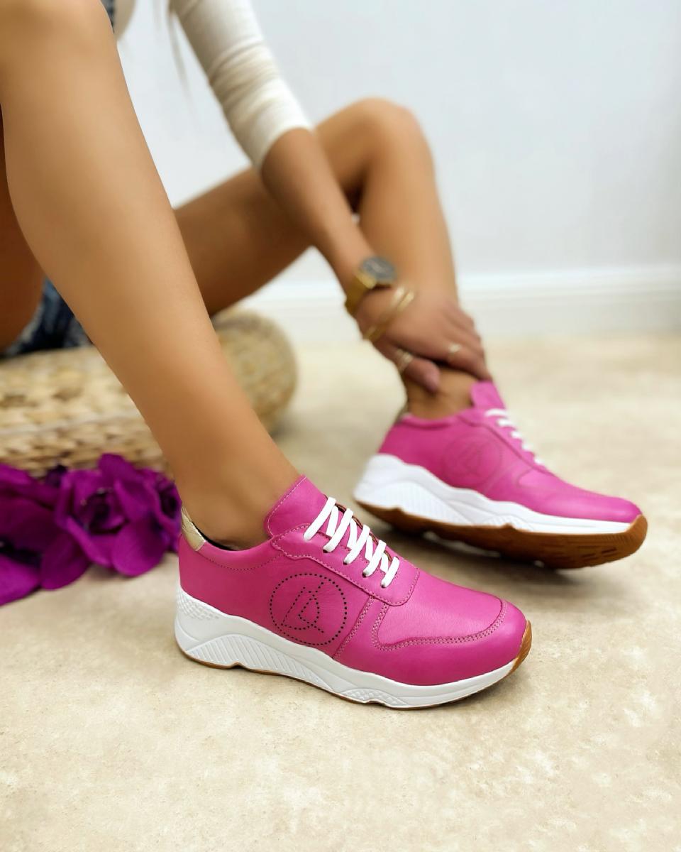 Kožne patike A543 - PINK
