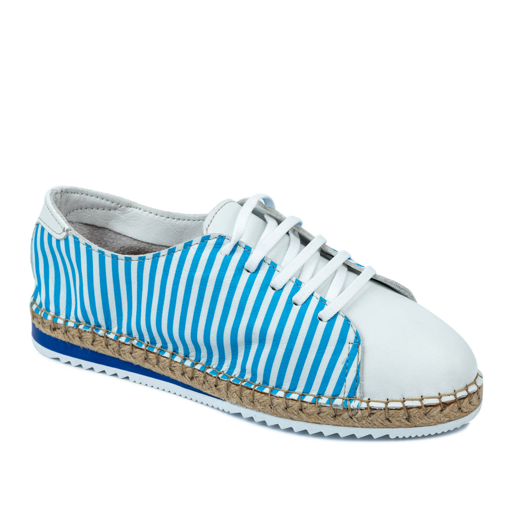 Kožne espadrile A570 - PLAVA