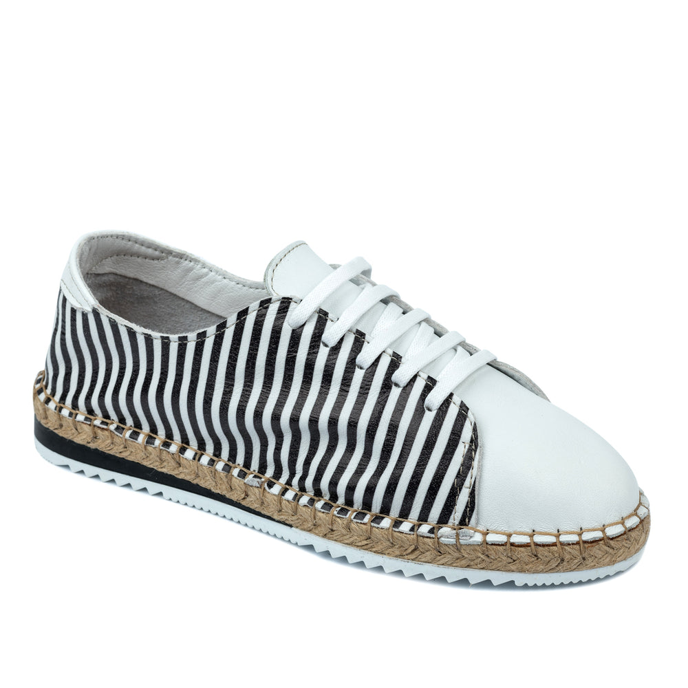 Kožne espadrile A570 - CRNA