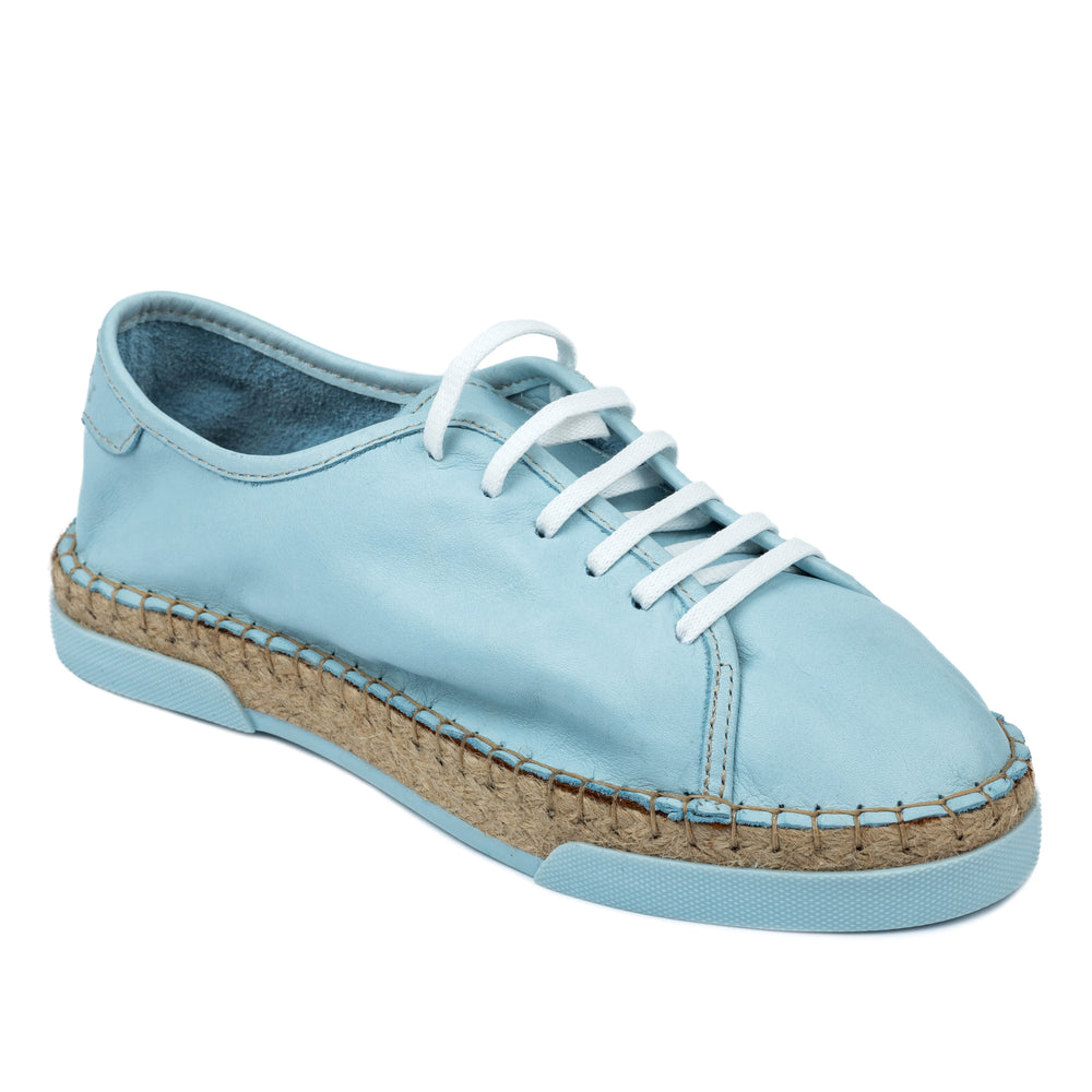 Kožne espadrile A571 - PLAVA