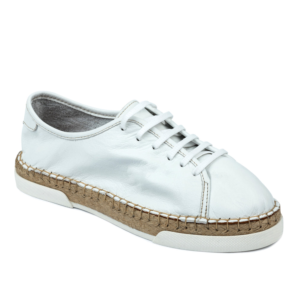 Kožne espadrile A571 - BELA