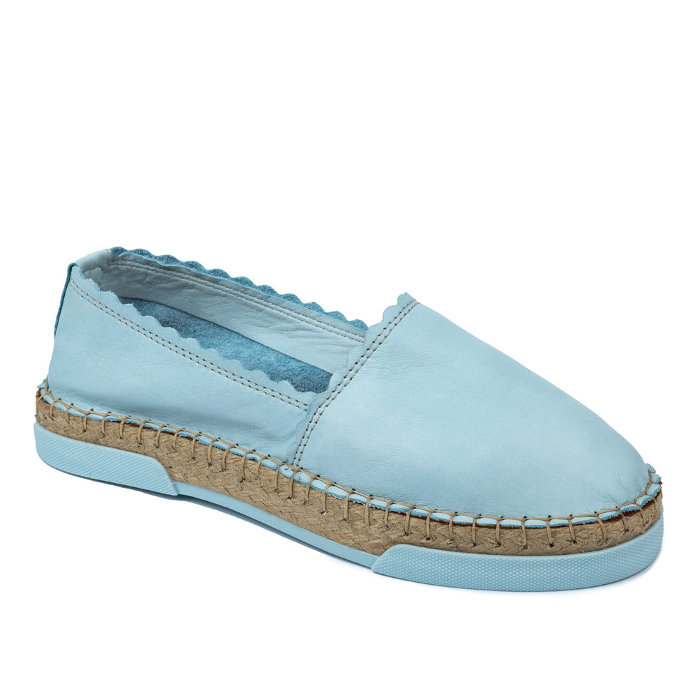 Kožne espadrile A575 - PLAVA