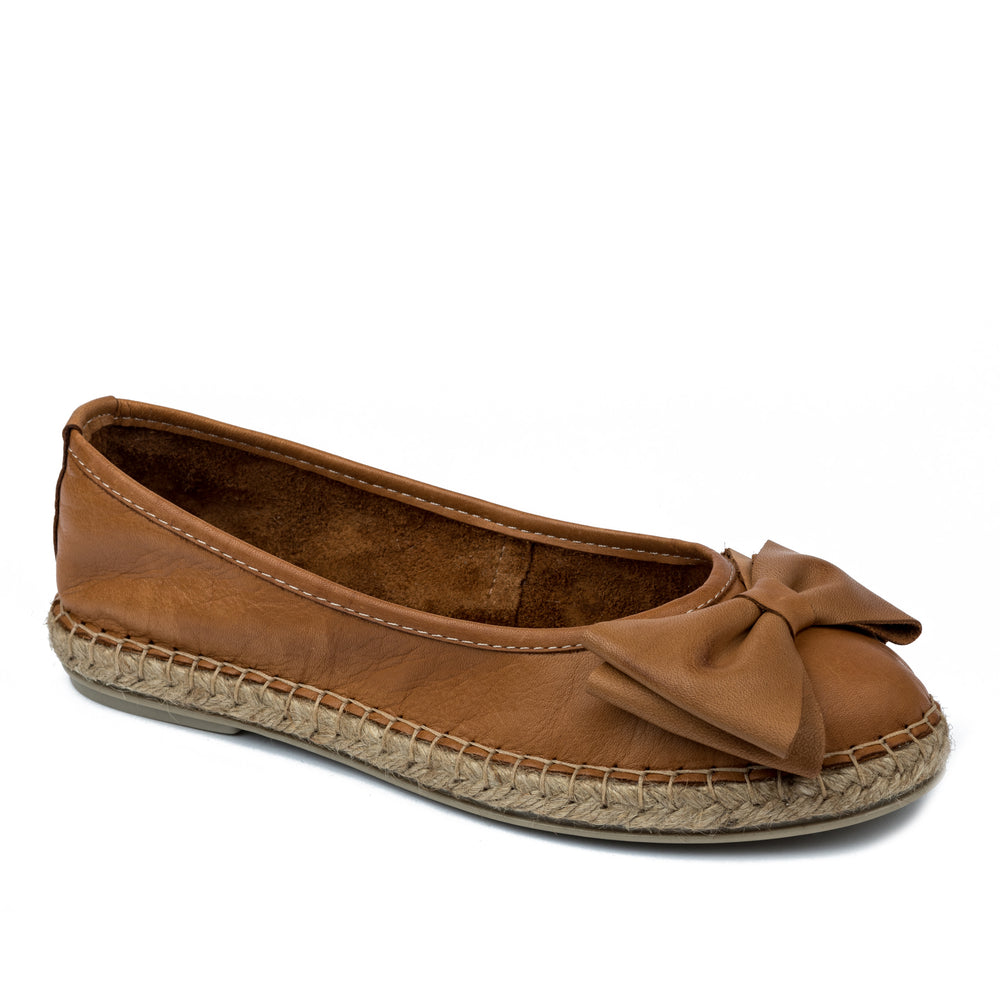Kožne espadrile A576 - KAMEL