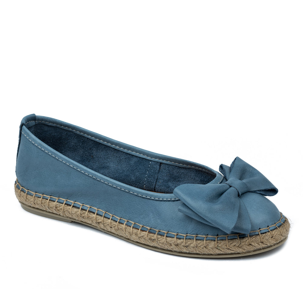 Kožne espadrile A576 - PLAVA