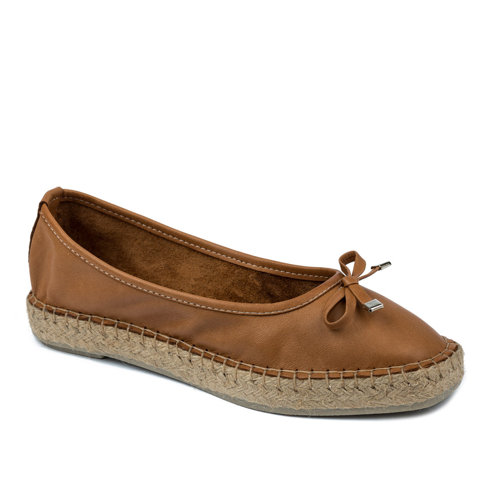 Kožne espadrile A577 - KAMEL