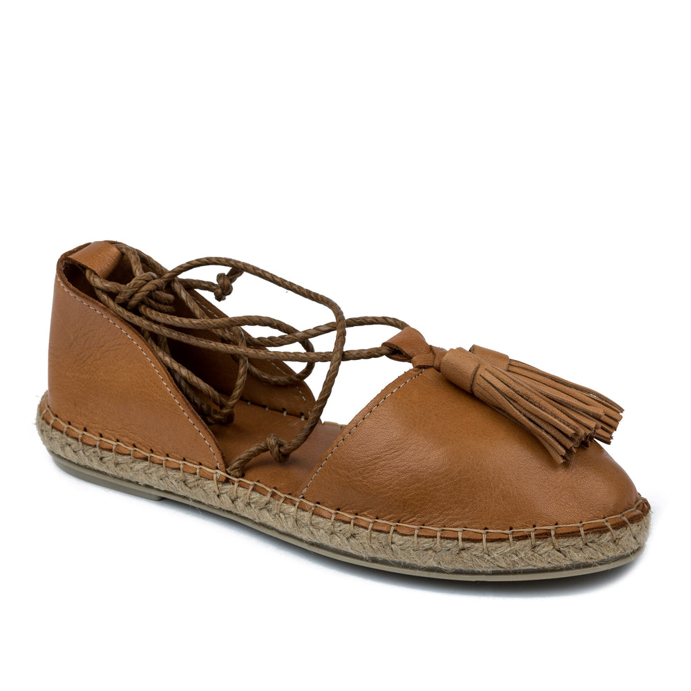 Kožne espadrile A582 - KAMEL