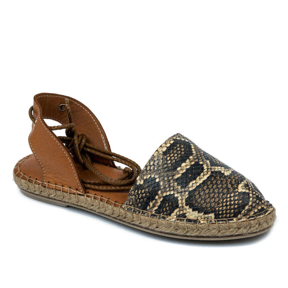 Kožne espadrile A584 - KAMEL