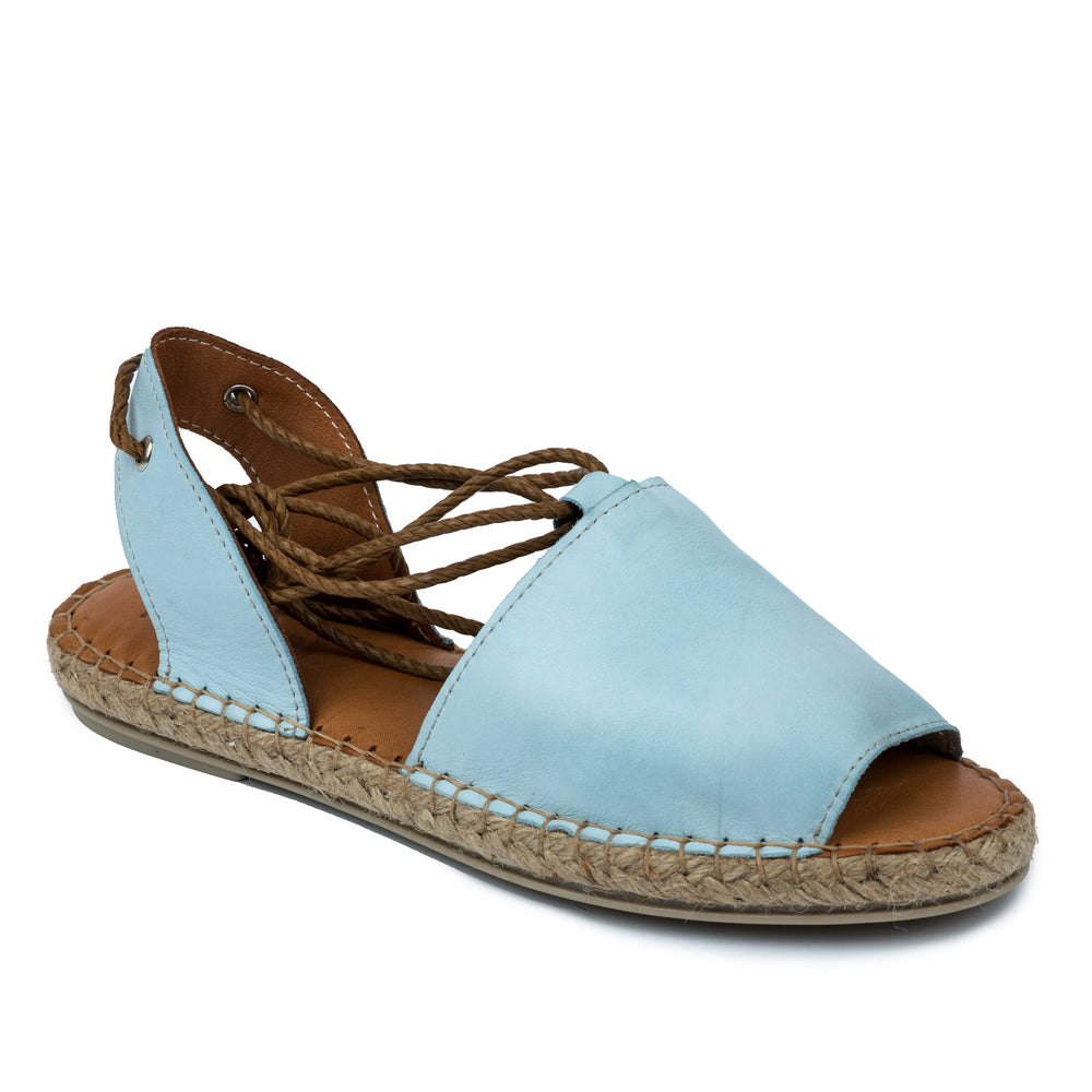 Kožne espadrile A585 - PLAVA