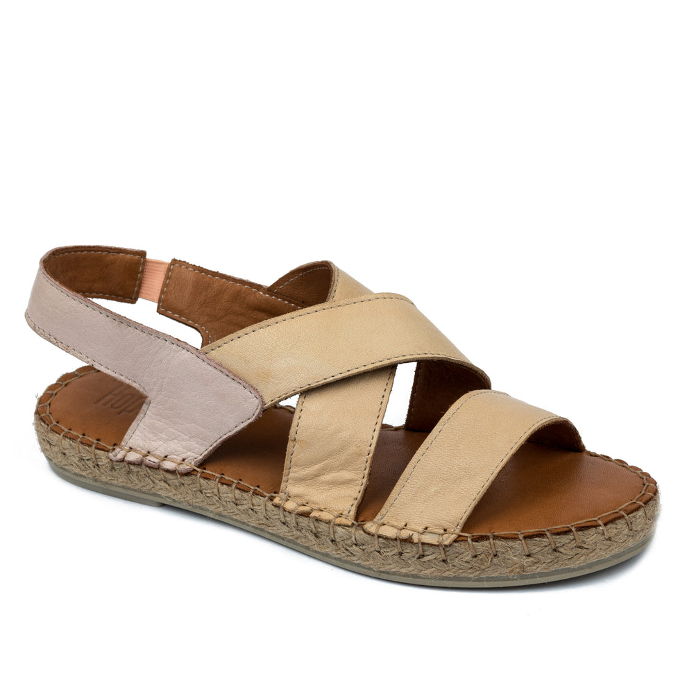 Kožne espadrile A586 - BEŽ