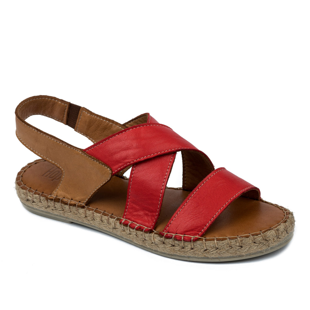 Kožne espadrile A586 - CRVENA