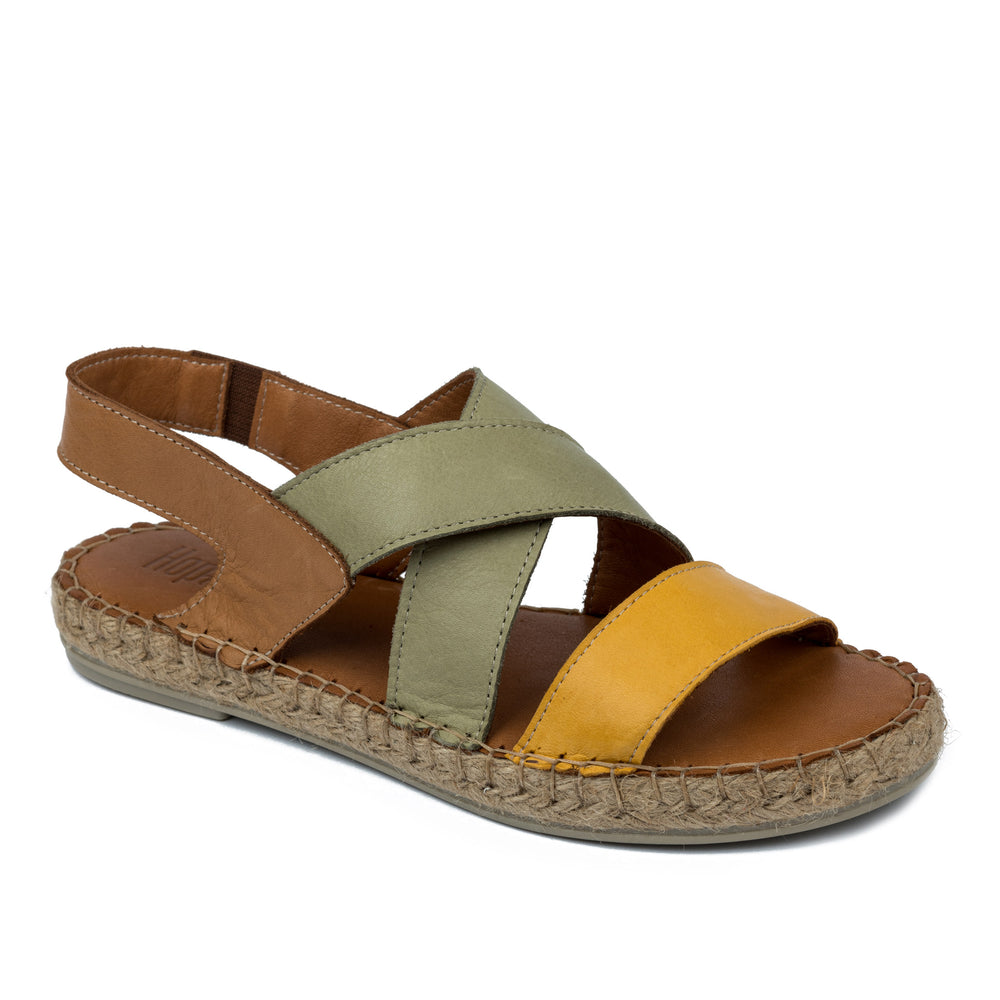 Kožne espadrile A586 - ZELENA