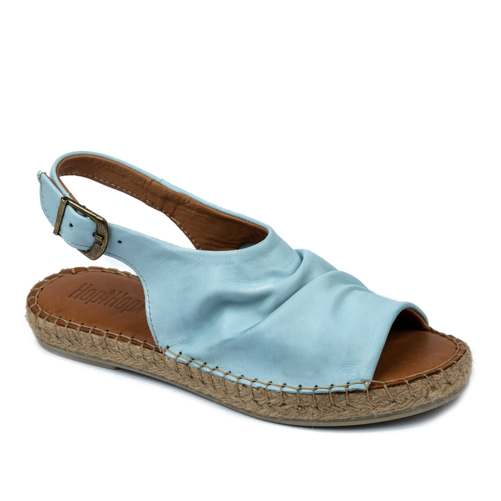 Kožne espadrile A587 - PLAVA