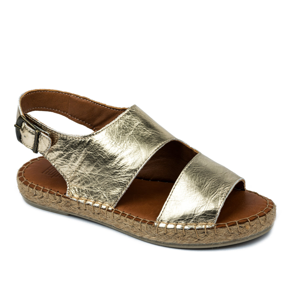 Kožne espadrile A588 - ZLATNA