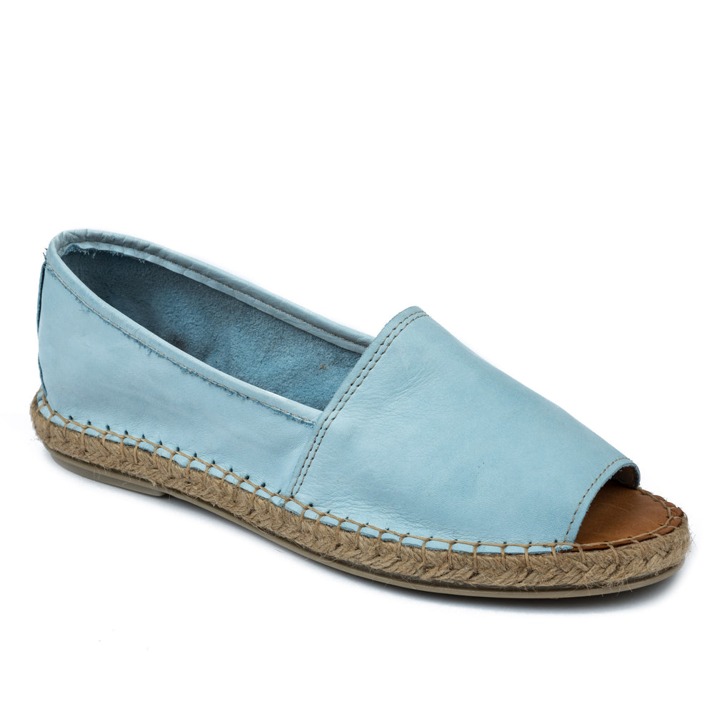 Kožne espadrile A591 - PLAVA
