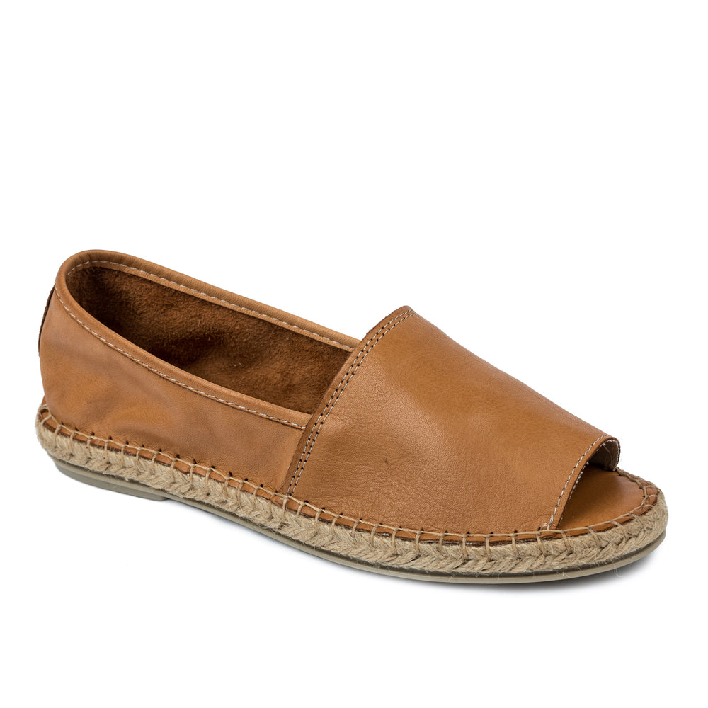 Kožne espadrile A591 - KAMEL
