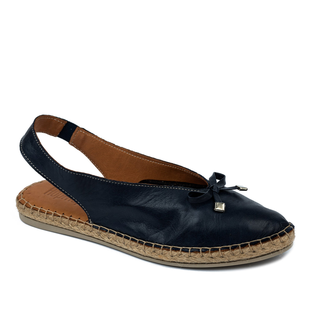 Kožne espadrile A592 - CRNA