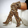 DUBOKE GUŽVANE ČIZME - LEOPARD