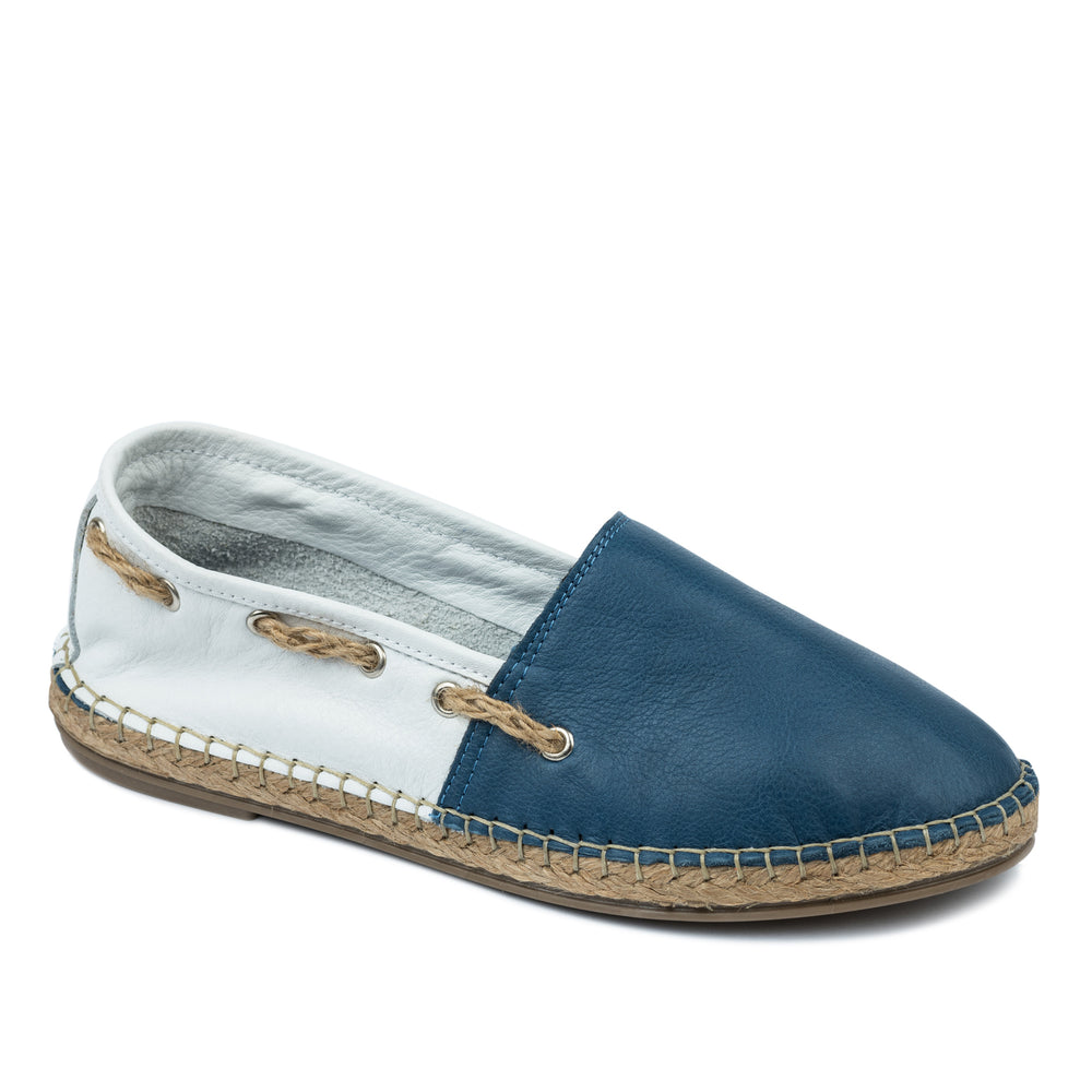 Kožne espadrile A637 - PLAVA