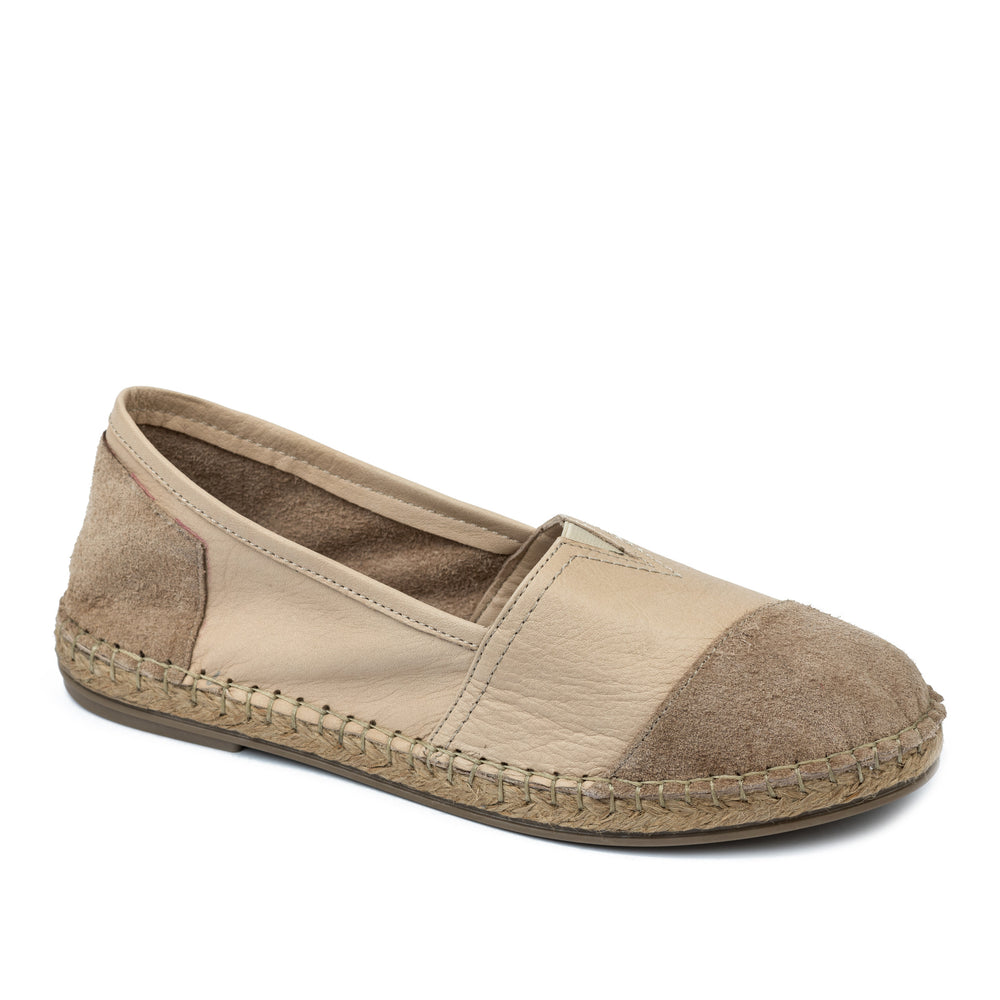 Kožne espadrile A638 - BEŽ