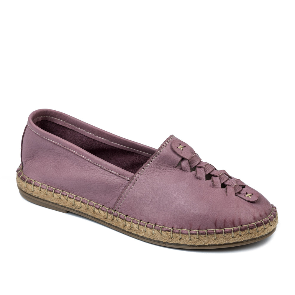 Kožne espadrile A639 - LJUBIČASTA