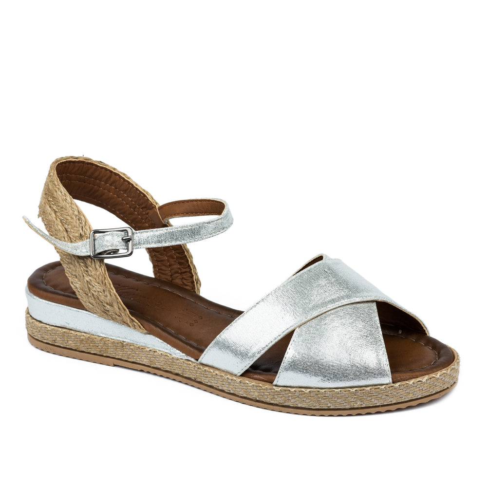 Ženske espadrile A665 - SREBRNA