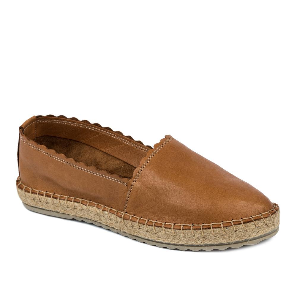Kožne espadrile A580 - KAMEL
